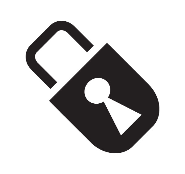 Padlock Lock Symbols Clip Art For Custom Engraved Products