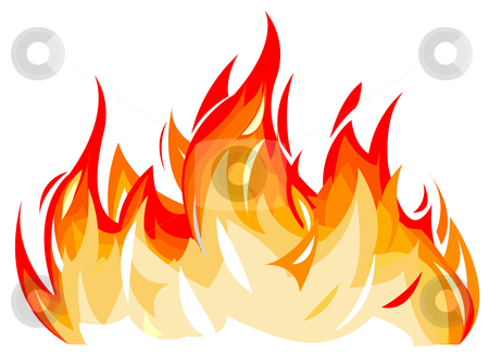 Flames Stock Vector Clipart Vector Illustration Of Flames By Igor