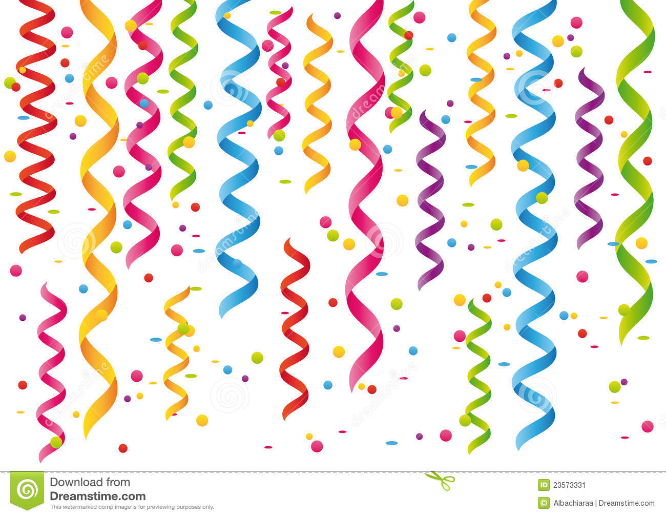 Streamers And Confetti  Stock Image   Image  23573331