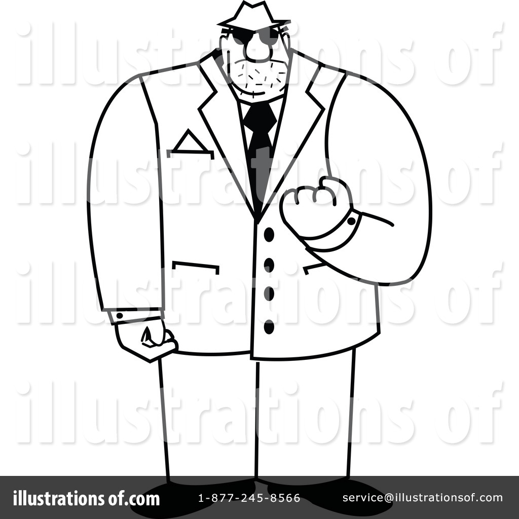 Mobster Clipart  1117054 By Andy Nortnik   Royalty Free  Rf  Stock