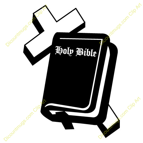 Clipart 11367 Cross   Bible   Cross   Bible Mugs T Shirts Picture