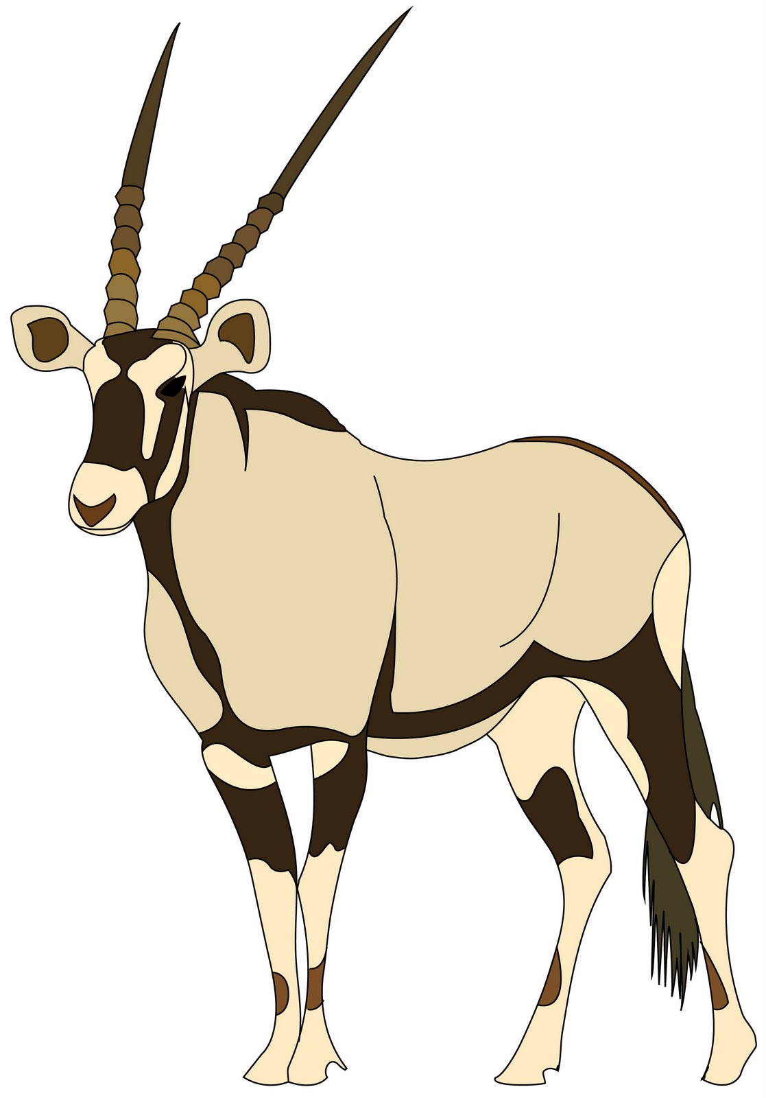 Cartoon Antelope   Clipart
