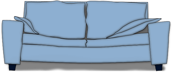 Couch Blue   Http   Www Wpclipart Com Household Furniture Couch Couch