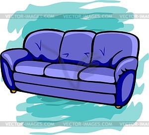 Couch   Vector Clipart