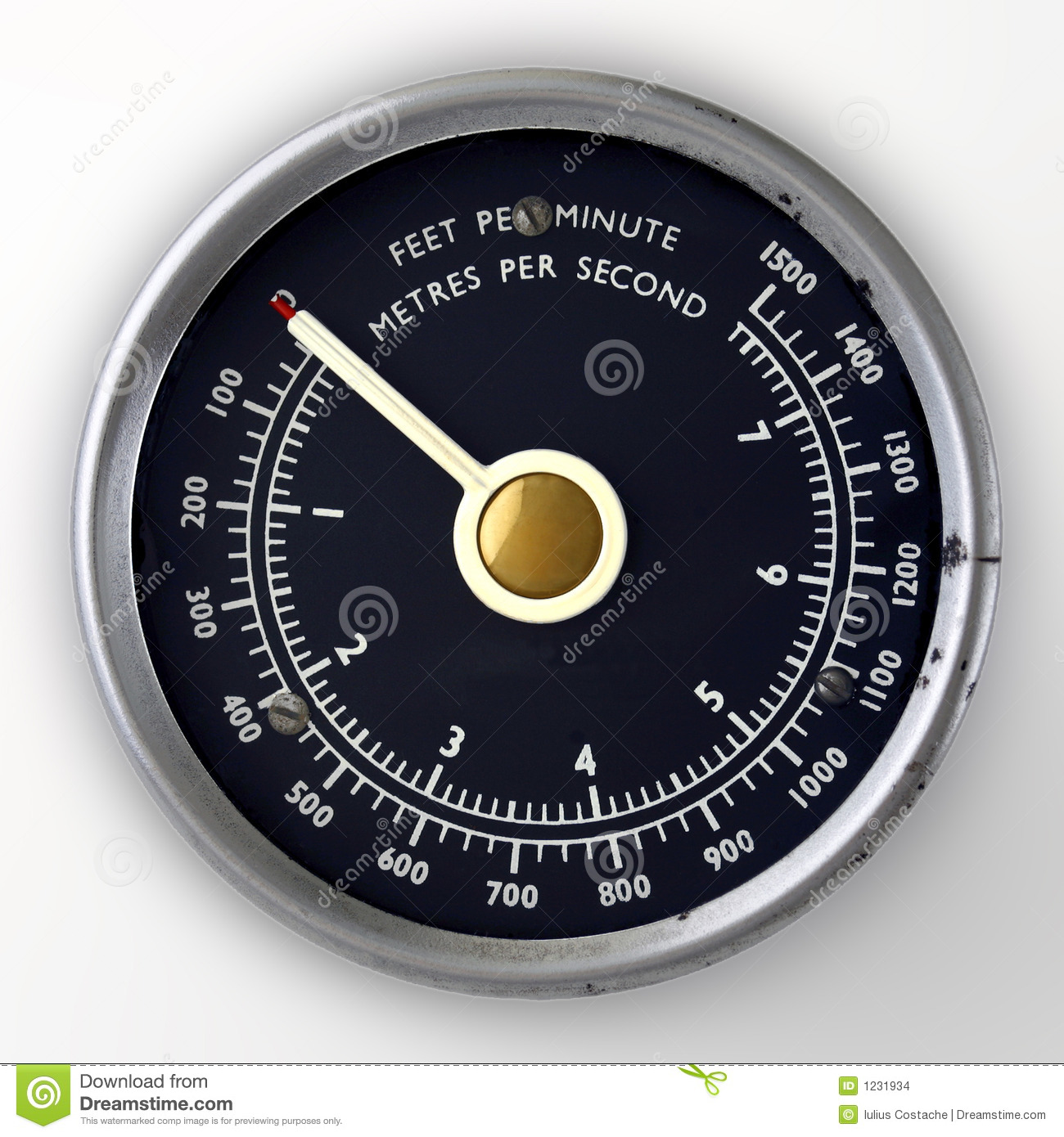 Air Speed Gauge Stock Images   Image  1231934