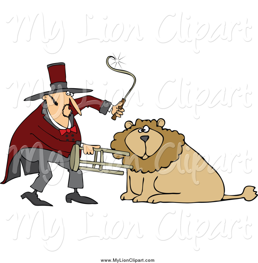Whip Clipart Clipart Of A Circus Lion Tamer With A Stool And Whip By
