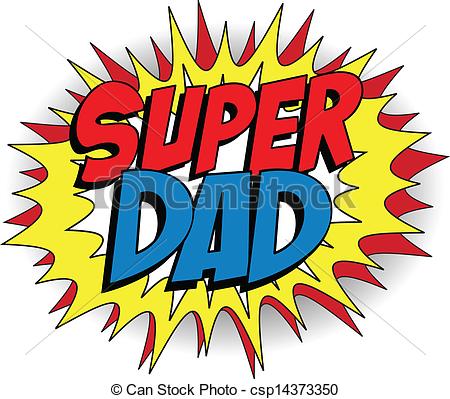 Vector   Happy Father Day Super Hero Dad   Stock Illustration Royalty