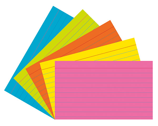 Index Cards 3  X 5  Super Bright Ruled 75 Cards   Pacon
