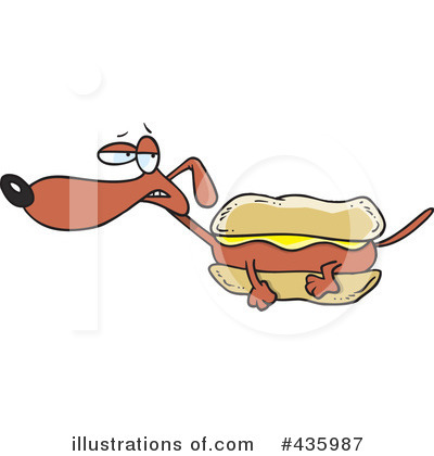 Royalty Free  Rf  Weiner Dog Clipart Illustration By Ron Leishman