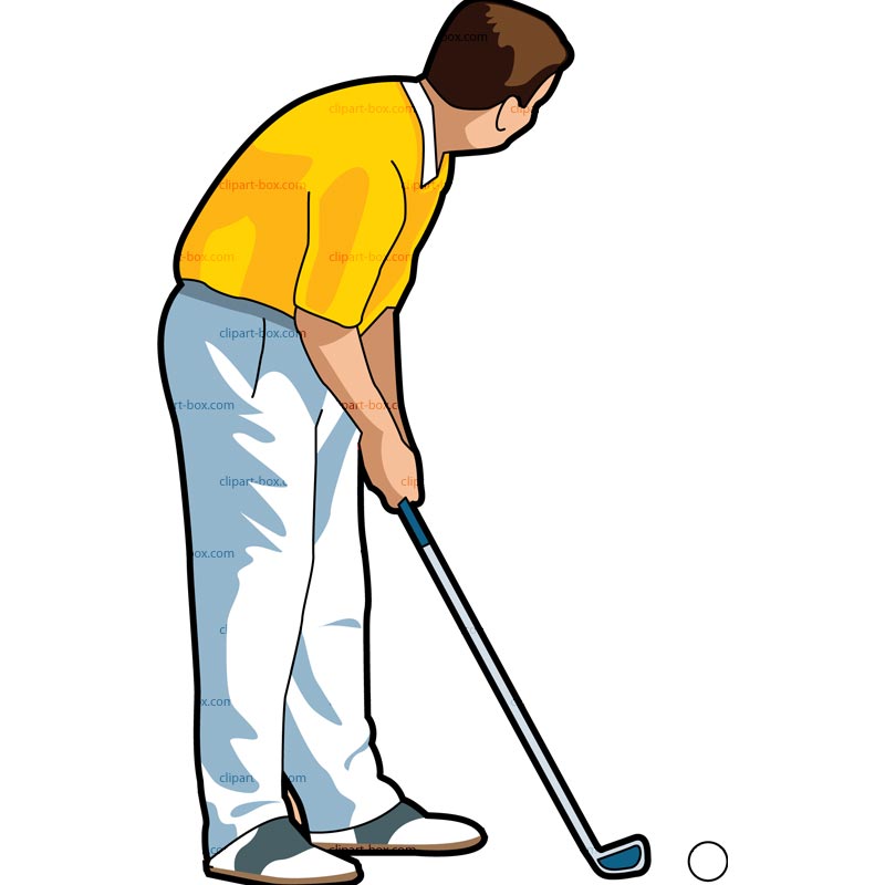 Clipart Golf Player   Royalty Free Vector Design