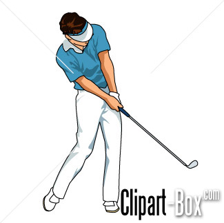 Related Golf Player Swing 3 Cliparts