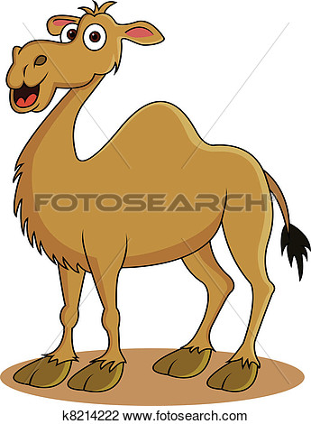 Funny Camel Cartoon View Large Clip Art Graphic
