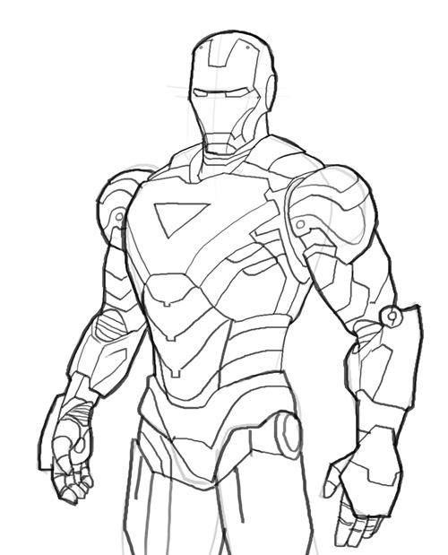 Homem De Ferro   Iron Man Desenhos Para Colorir Imprimir E Pintar