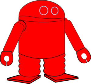 Red Robot Clip Art At Clker Com   Vector Clip Art Online Royalty Free