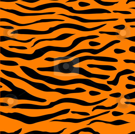 Tiger Stripe Seamless Background Stock Vector Clipart Tiger Stripe