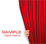 Red Velvet Theater Curtain Vector Background Stock Vector   Clipart
