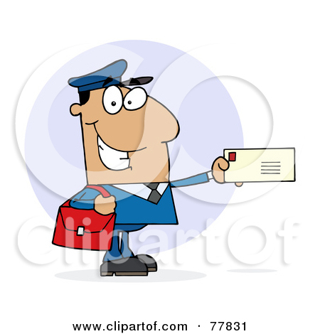 Royalty Free Mailman Illustrations By Hit Toon  1