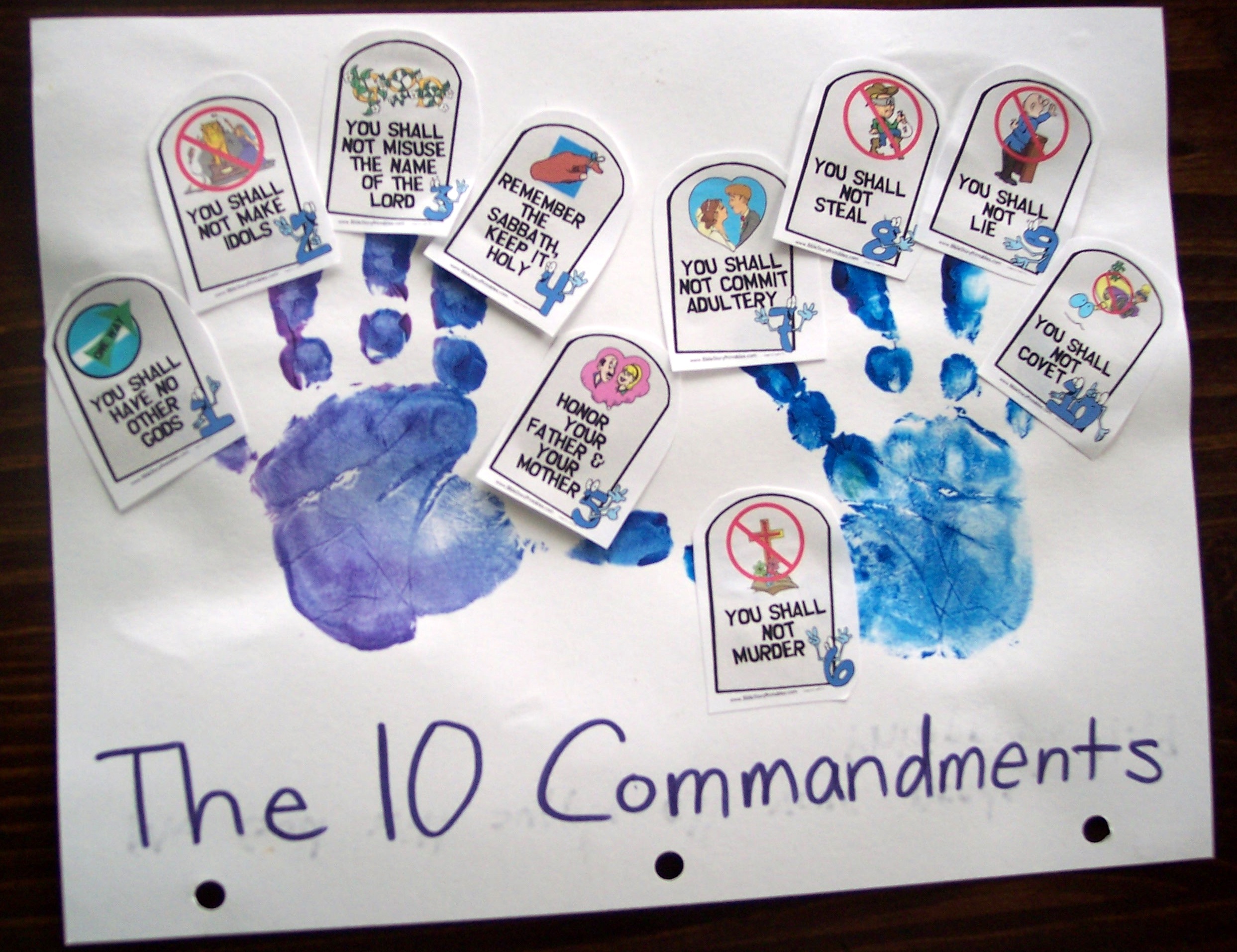 Ten Commandments On Pinterest   10 Commandments Craft Ten