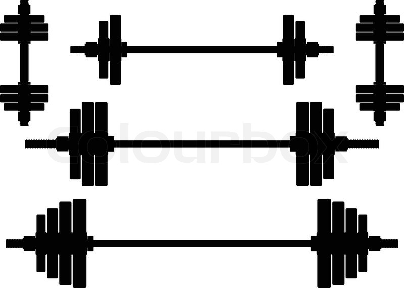 Displaying  19  Gallery Images For Barbell Silhouette