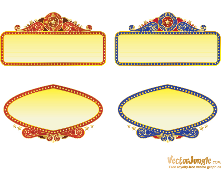 Free Vector Image Theatre Marquee Clipart