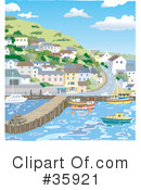 Harbor Clipart  35920   Illustration By Lisa Arts