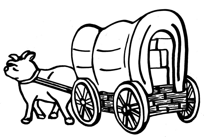 Covered Wagon For Pioneer