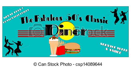 Stock Photo Of Fabulous Fifties Diner   Diner Elements For Fifties Era