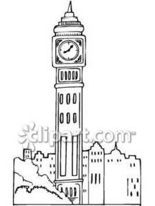 Clipart Picture Of Big Ben Clock Tower In London England