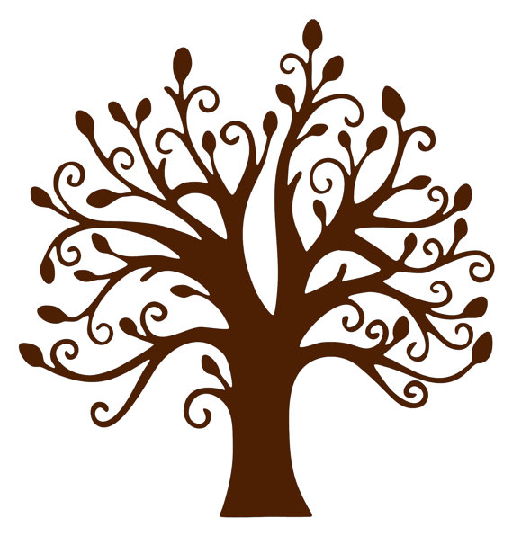 Tree Wall Art Branches And Leaves Vinyl 22 Inch Wall Decal Sticker