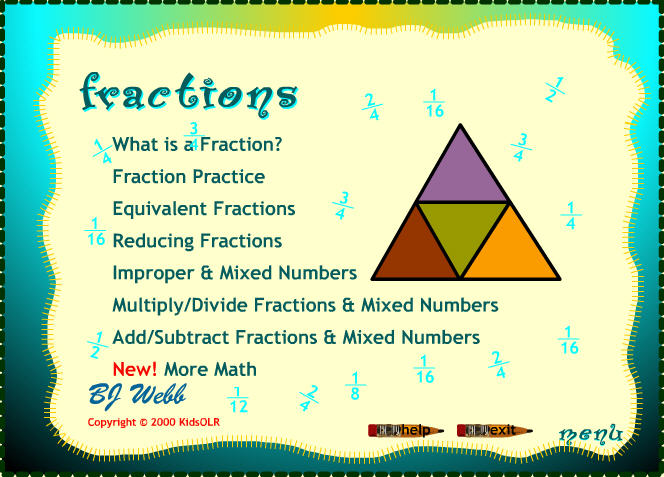 Click Here For Fraction Literature Connections Click Here For Fraction