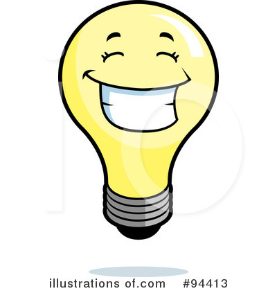 Clip Art Of An Energy Efficent Light Bulb Clipart