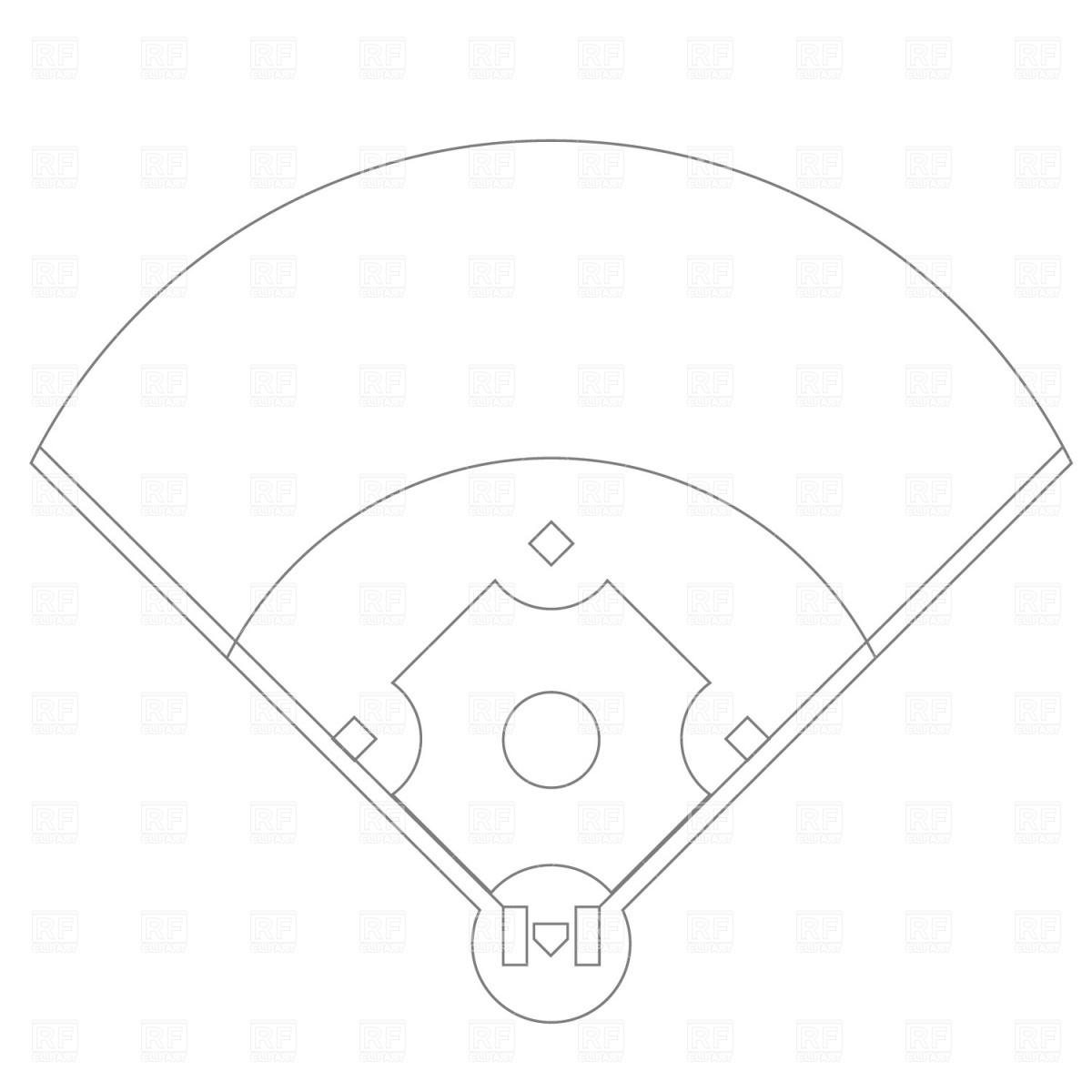 Baseball Field Clip Art Baseball Field Plan Drawing Baseball Field