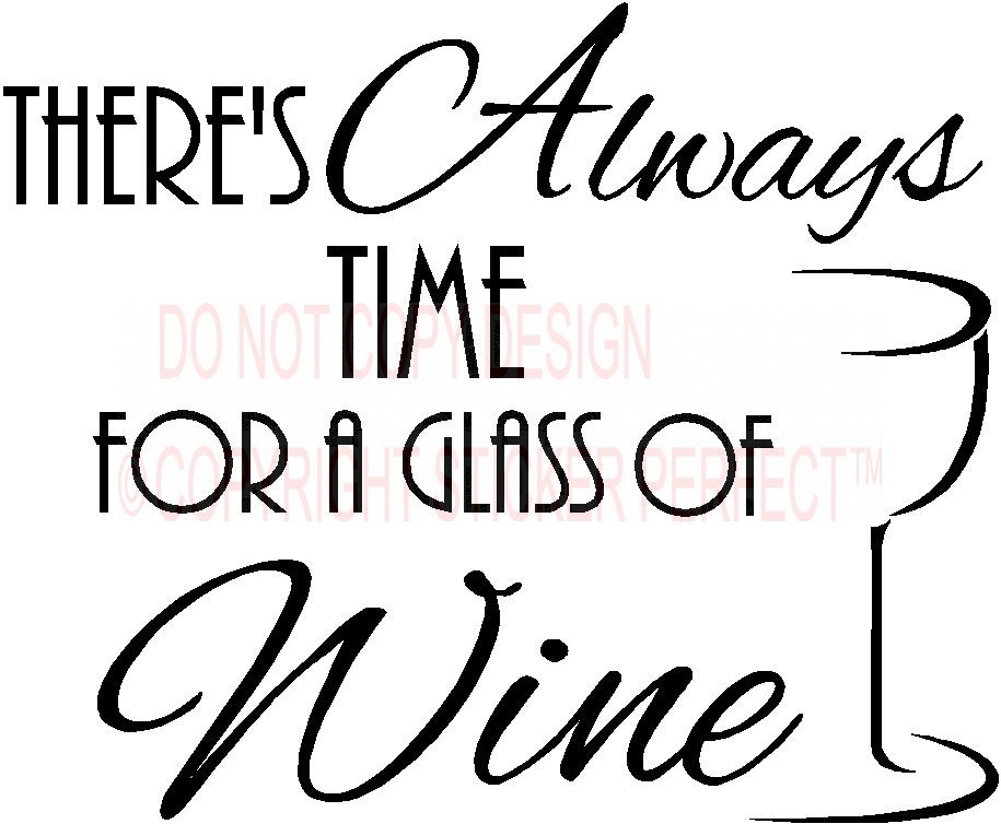 Of Wine Kitchen Vinyl Wall Decals Quotes Sayings Lettering Letters Art