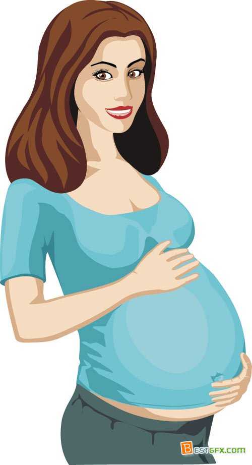 Pregnant Women Vector Artwork   Free Download Ae Project Vector Stock