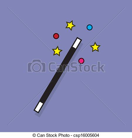 Vector Clipart Of Magic Wand Sparkle   Magic Wand With Sparkle