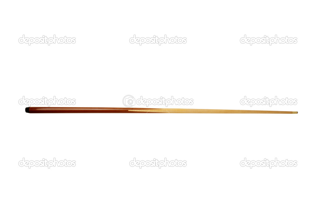 Pool Cue Isolated On The White Background   Stock Photo   Shutswis