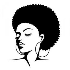 Afro Silhouette Clip Art   Afro Silhouette Clip Art Http   Www Pic2fly