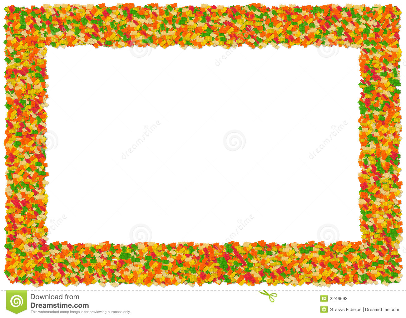 Gummy Bears Frame  From The Fo Editorial Stock Photo
