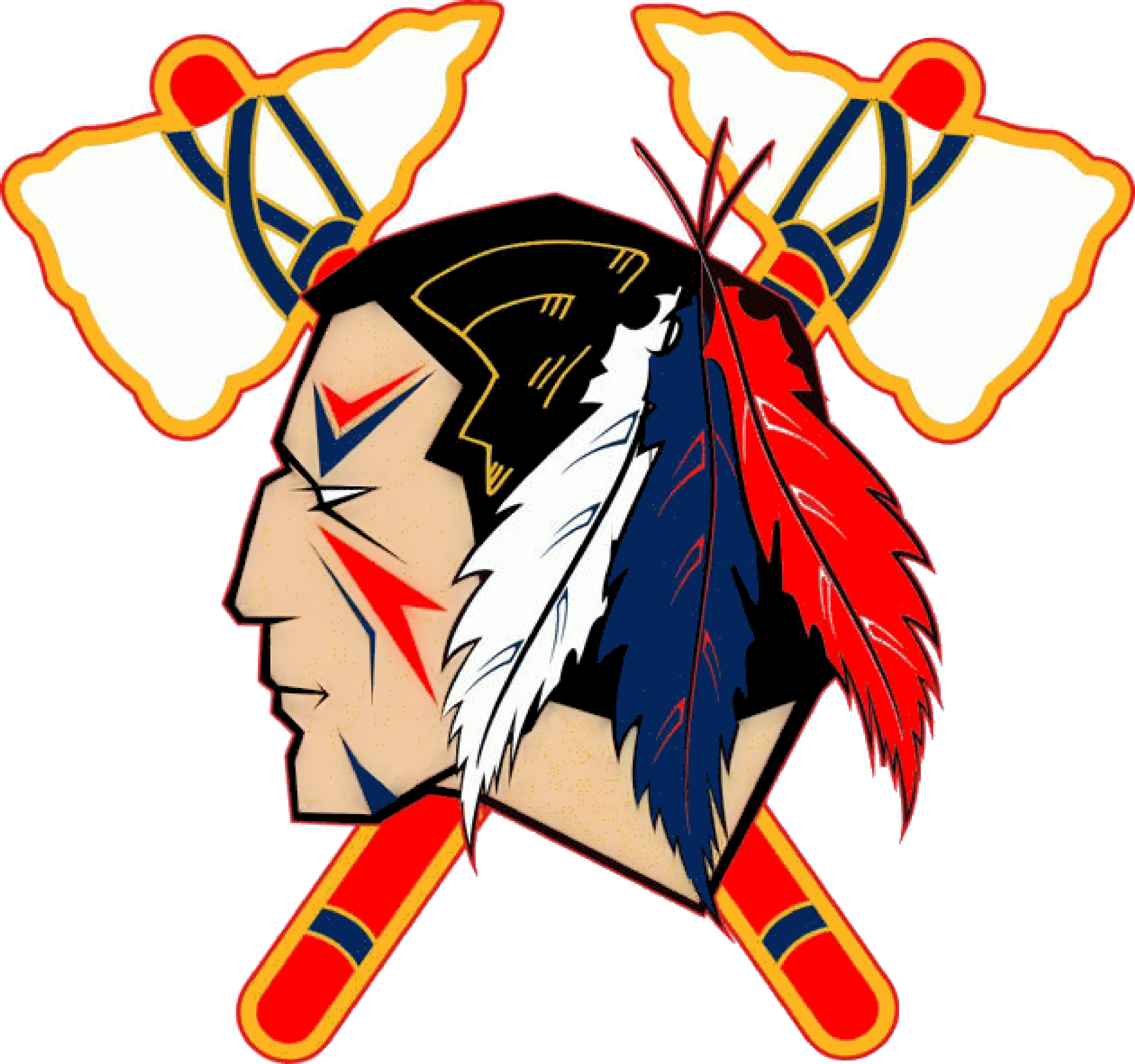 Indian Head Logo Clip Art Indians Tomahawk Image