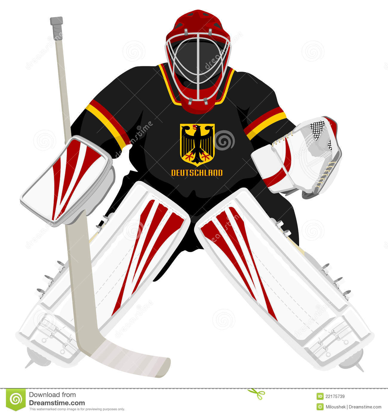 Team Germany Hockey Goalie Royalty Free Stock Images   Image  22175739
