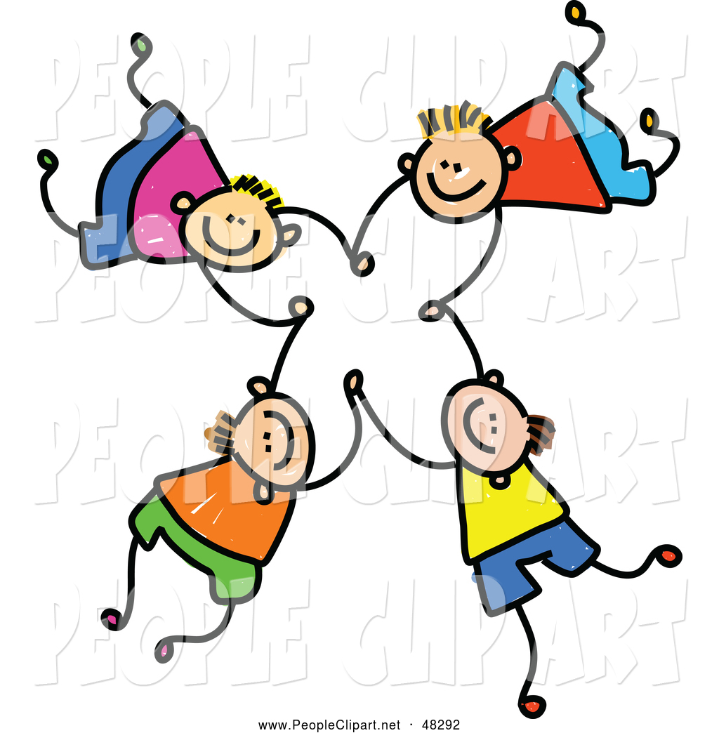 Clip Art Of Stick Boys Falling And Holding Hands By Prawny    48292