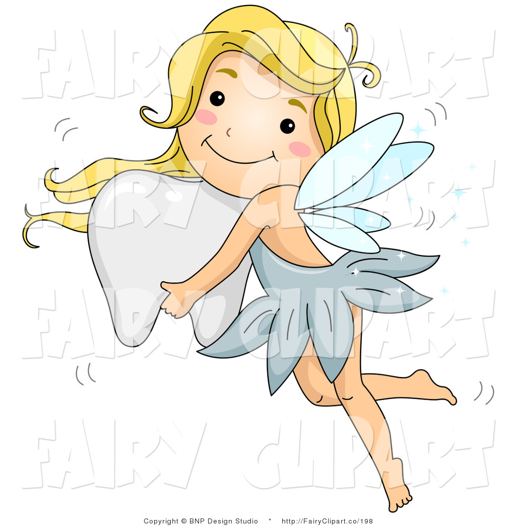 Clip Art Of A Fairy Girl Flying With A Tooth By Bnp Design Studio
