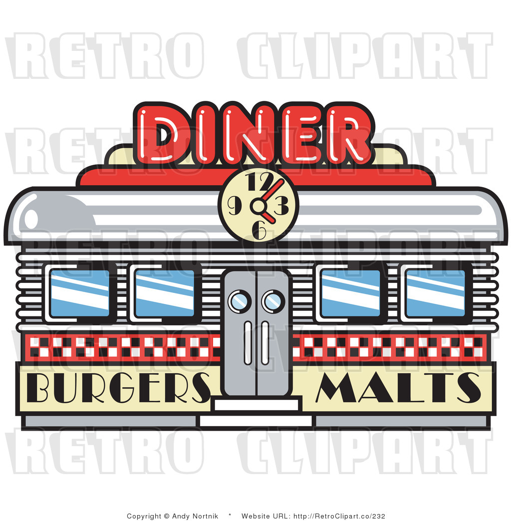 50s Diner Clip Art   Short Hairstyle 2015