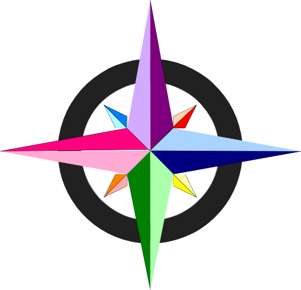 Related Pictures Vector Compass On White Background