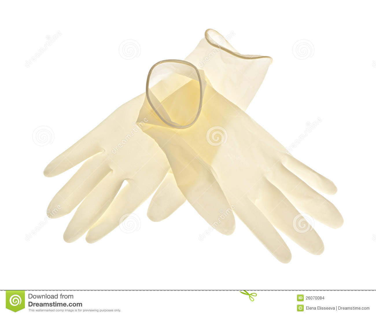 Latex Gloves On White Background Stock Images   Image  26070084