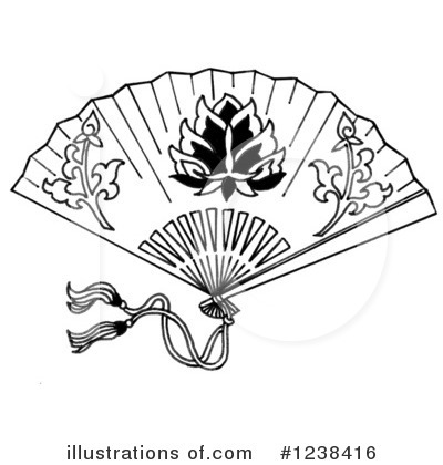 Royalty Free  Rf  Hand Fan Clipart Illustration By Loopyland   Stock