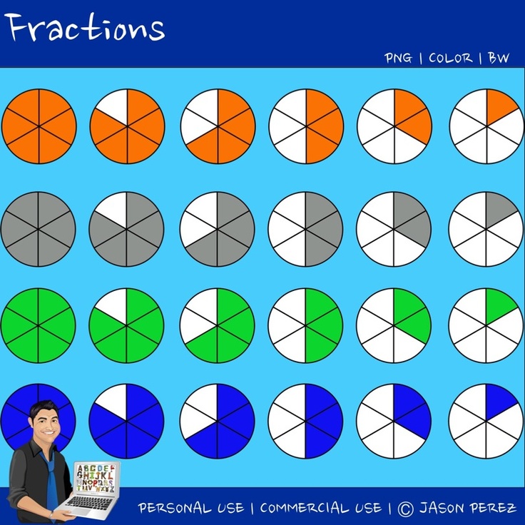 Fractions Representative Clipart Image Math Math Fractions Clipart