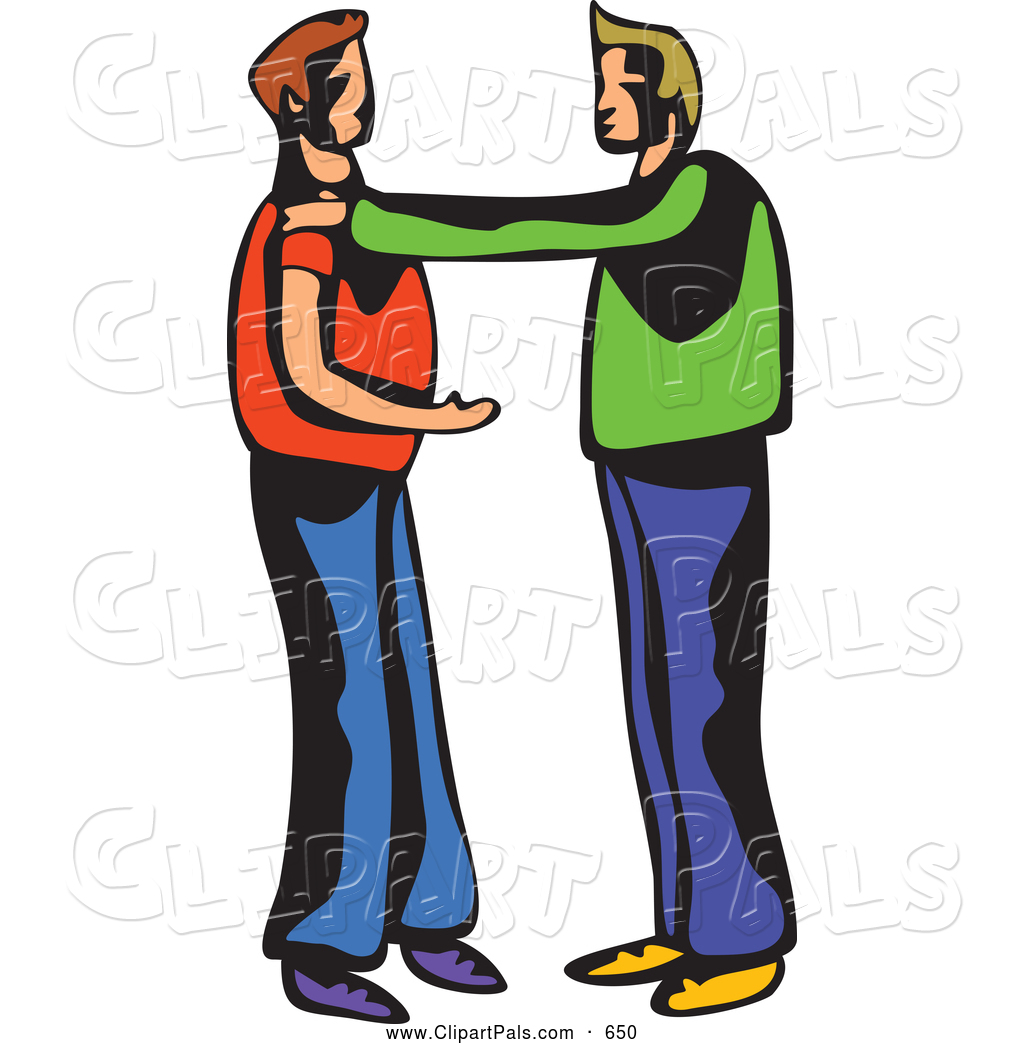 Pal Clipart Of Two Men Talking Or Arguing By Prawny    650