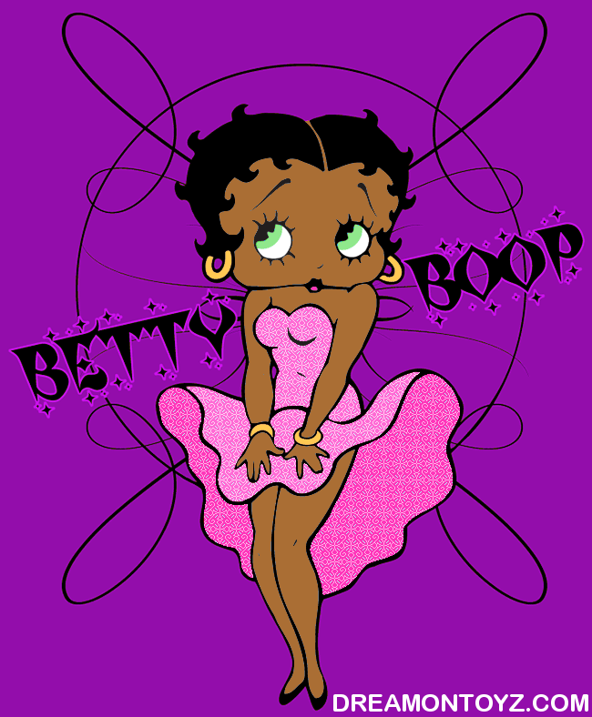Betty Boop Pictures Archive  Betty Boop Cool Breeze Pink Dress