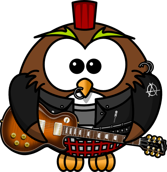 Owl Rock Star Clip Art At Clker Com   Vector Clip Art Online Royalty